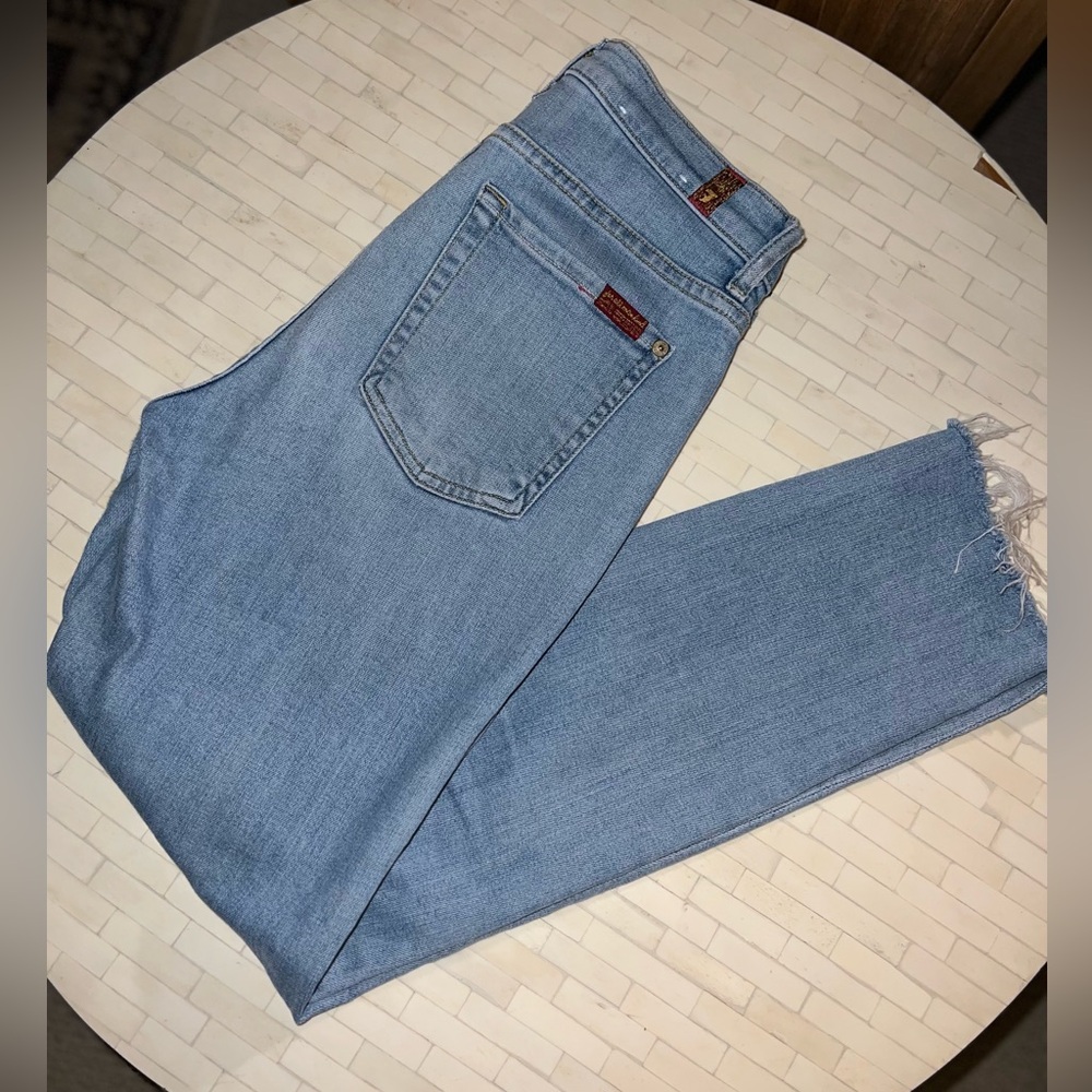 7 for All Mankind Lightwash Denim straight jeans